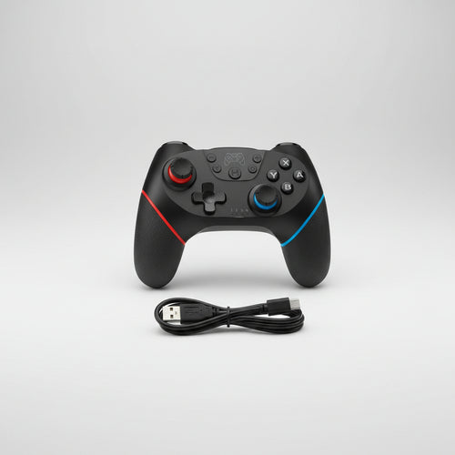 Black gaming controller with USB cable on a white background, labeled 'US Seller' and 'Fast Shipping From USA'.