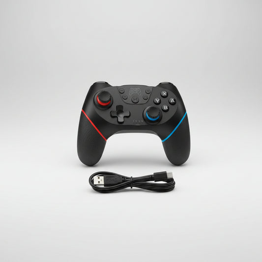 Black gaming controller with USB cable on a white background, labeled 'US Seller' and 'Fast Shipping From USA'.